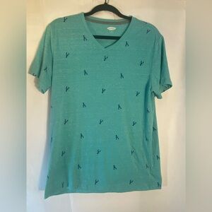 Old Navy Soft Washed “Lobster” V-Neck Shirt Tee Size‎ Medium